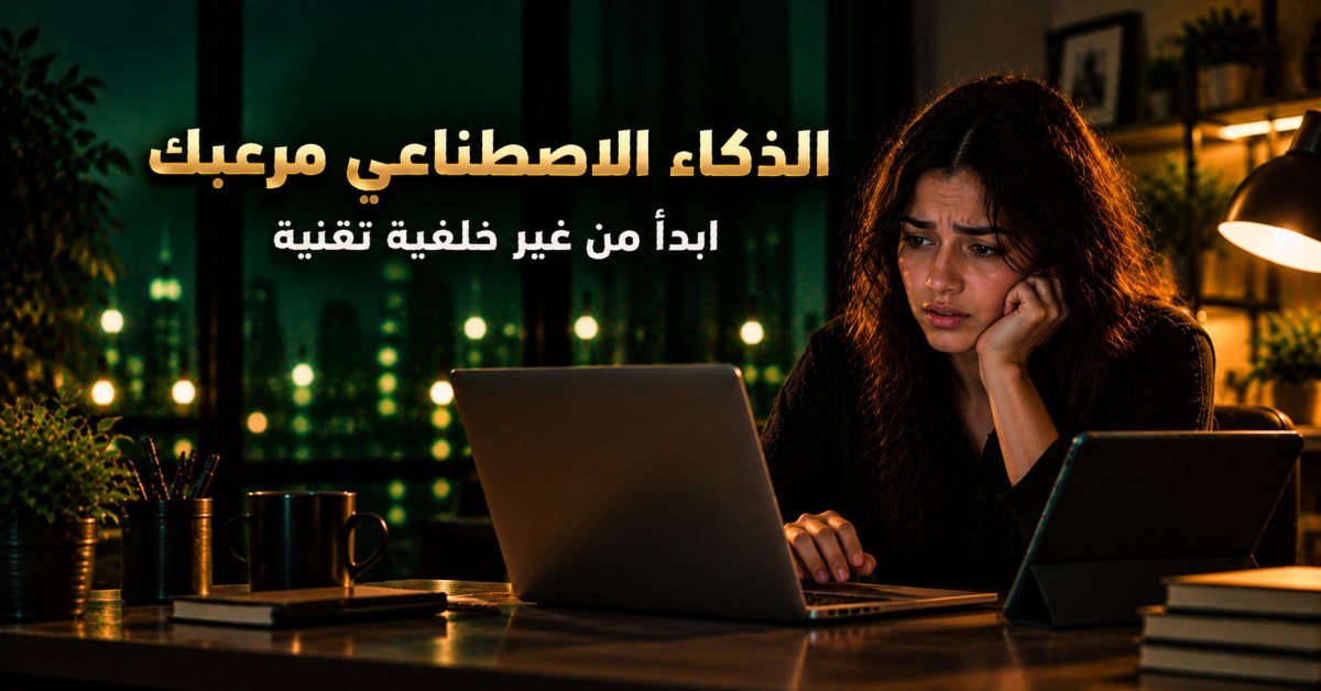 الذكاء الاصطناعي للمبتدئين: دليل عملي بالعربي من أول خطوة