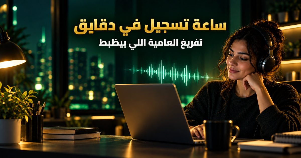 تفريغ ومعالجة الصوت العربي بالذكاء الاصطناعي