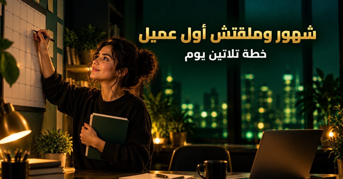 أول عميل في العمل الحر: خطة ٣٠ يوم لحد ما تقفل أول صفقة