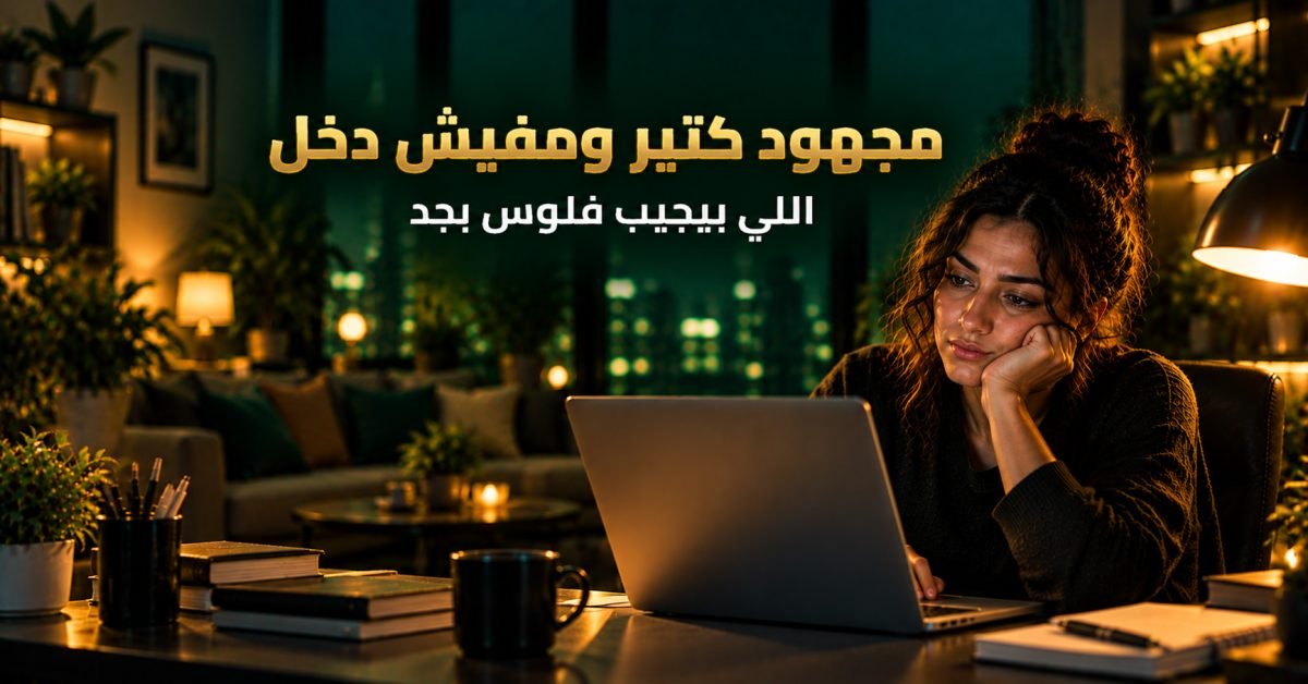 مصادر دخل إضافي من البيت: اللي بيشتغل فعلًا واللي بيضيّع وقتك